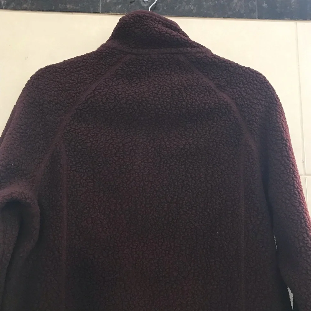 Patagonia Men’s Brown Full-Zip Sherpa Fleece Jacket